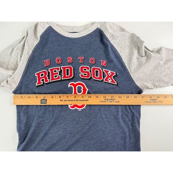 MLB Boston Red Sox 3/4 Sleeve Baseball T Shirt Adult Size S Small - Picture 6 of 10